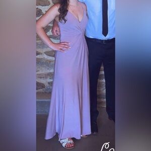 Elegant Lavender Evening Gown